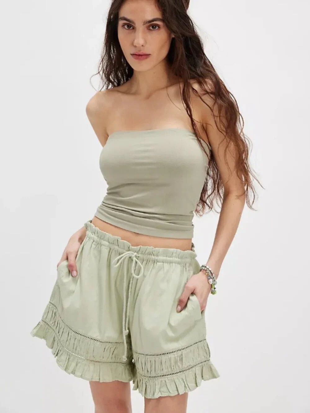NWT FREE PEOPLE Cambridge Pull On Shorts M Medium